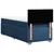 Vidaxl Box spring postelja z vzmetnico modra 100x200 cm blago
