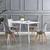 ModernHome Set trpezarijskih stolica Filipo, 4 komada, Sivi