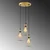 Opviq Luster Kofi-N-1095-1, 35x35x141cm, IP20, Zlatno-crne boje