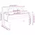 Klupa s jastucima plava 113 x 64,5 x 75,5 cm od tkanine