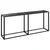 Konzolni stol crni 180 x 35 x 75,5 cm od kaljenog stakla