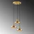 Opviq Luster Gullu-182Gold-3, 42x42x109cm, IP20, Zlatne boje