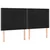 LED uzglavlje crno 200x5x118/128 cm baršunasto