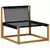 Set vanjskih sofa s jastukom 5 pcs Prirodna i svijetlo siva