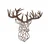 Wallity Zidna dekoracija Rusty Deer 2, 49x50 cm, 1.5 mm, Braon