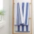 Bela/modra bombažna brisača 50x85 cm Stripe Jacquard – Bianca
