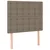 Vidaxl Box spring postelja z vzmetnico LED taupe 90x200 cm blago
