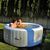 Prenosni napihljivi Bubble Spa jacuzzi Siva Ben
