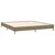 Vidaxl Posteljni okvir brez vzmetnice taupe 180x200 cm blago
