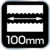 shumee 100 mm vrtljiv kovinski primež, 360 stopinj