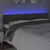 LED uzglavlje smeđesivo 160x5x78/88 cm od tkanine