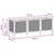 Vrtni saksija s kotačima Smeđa 120 x 40 x 44 cm PP