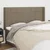 Vidaxl Vzglavje z ušesi taupe 203x16x118/128 cm blago