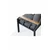 HANAH HOME Baštenska garnitura Nergiz 3+1+1 Dark Grey