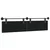 Vidaxl Viseče vzglavje postelje Temno rjava Blago