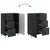 Kreveta s ladicama Crna 66 x 34,5 x 89,5 cm Konstruirano drvo