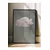WallXpert uramljena slika 115205, beli oblak na sivozelenoj pozadini, 30 x 40 cm, crni ram