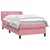 Vidaxl Box spring postelja z vzmetnico roza 80x220 cm žamet