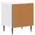 Noćni ormar s ladicama Bijela visokog sjaja 43 x 34,5 x 49,5 cm