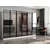 Hanah Home ormar sa reflektujućim staklom Nisa 20641, 270 cm, beli