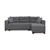 Atelier del Sofa Ugaona garnitura na razvlačenje Tloft Mini, 260 x 160 cm, Siva