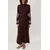 Trendyol Modest Ženska haljina Tctss25Eb00116, Smeđa