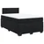 Box spring krevet s madracem crni 120 x 200 cm baršunasti