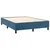 Vidaxl Box spring postelja z vzmetnico temno modra 140x200 cm žamet