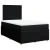 Vidaxl Box spring postelja z vzmetnico črna 120x190 cm blago