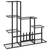Stalak za cvijeće 94,5 x 25 x 88 cm crni metalni
