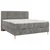 MID.YOU POSTELJA Z VZMETNICO 140 cm  x 200 cm , les, tekstil, leseni material siva
