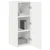 TV zidni ormar Zidne 2 pcs Sjajno bijelo 30 x 31 x 80 cm