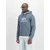 ALPHA INDUSTRIES Majica temno siva/bela