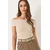 Bianco Lucci Ženska bluza na kratake rukave 60284012, Brod izrez, Siva
