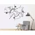 WallXpert metalni zidni ukras 5266, mapa sveta sa ružom kompasa, 98 x 75 cm, crni