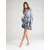 GUESS Obleka SIBILLA indigo/bela
