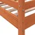 Vidaxl Visoka postelja voščeno rjava 90x190 cm trdna borovina