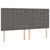 Vidaxl Box spring postelja z vzmetnico siva 200x200 cm umetno usnje