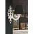 Opviq Zidna lampa Lily Coral, 15x10x13cm, IP20, Crno-bela