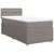 Vidaxl Box spring postelja z vzmetnico taupe 90x200 cm blago