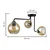 Plafonski luster MONDE GOLD 3xE27/60W/230V