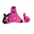 shumee Strap On Real Safe silikonski 14 cm roza