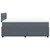 Vidaxl Box spring postelja z vzmetnico temno siv 120x190 cm žamet