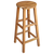 VIDAXL barski stol iz trdnega akacijevega lesa (34x34x76cm), 2 kosa