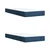 Vidaxl Box spring postelja z vzmetnico modra 200x200 cm blago