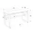 Hanah home Radni sto 120x72,8x60?cm Belo-Zlatni