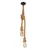 Luster na sajli VIDEA 2xE27/40W/230V braon