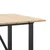 Blagovaonski stol O-oblika 160x80x75 cm od borovine i čelik