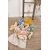Plyšový zajačik na maznanie Bunny Comforter Blue Doudou et Compagnie v darčekovom balení modrý 18 cm od 0 mes DC4154