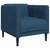 3-dijelni set sofa plavi od tkanine